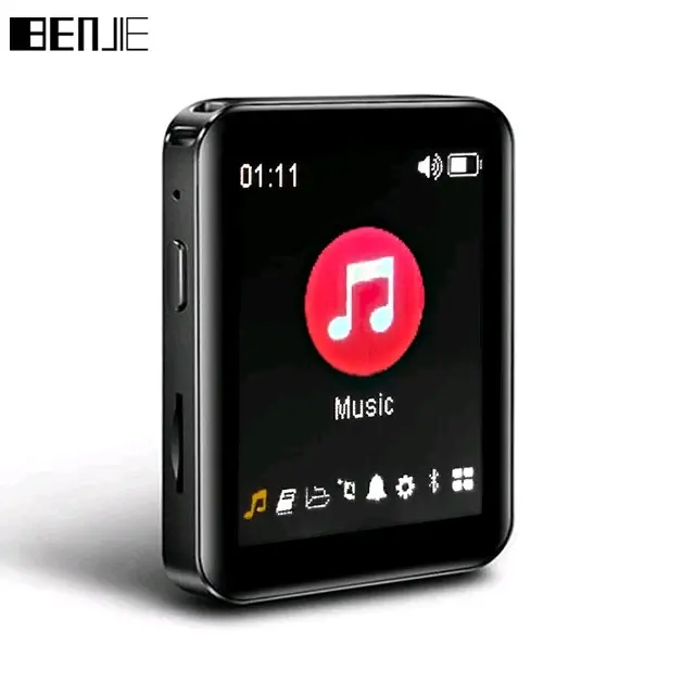 Benjie X1 Touchscreen slot microsd Bluetooth video metal mp3 Player portable FM radio full screen seperti ruizu Lagu Lcd bluetooth audio mp3 player walkman dap  music ipod touch  Wireless Handsfree