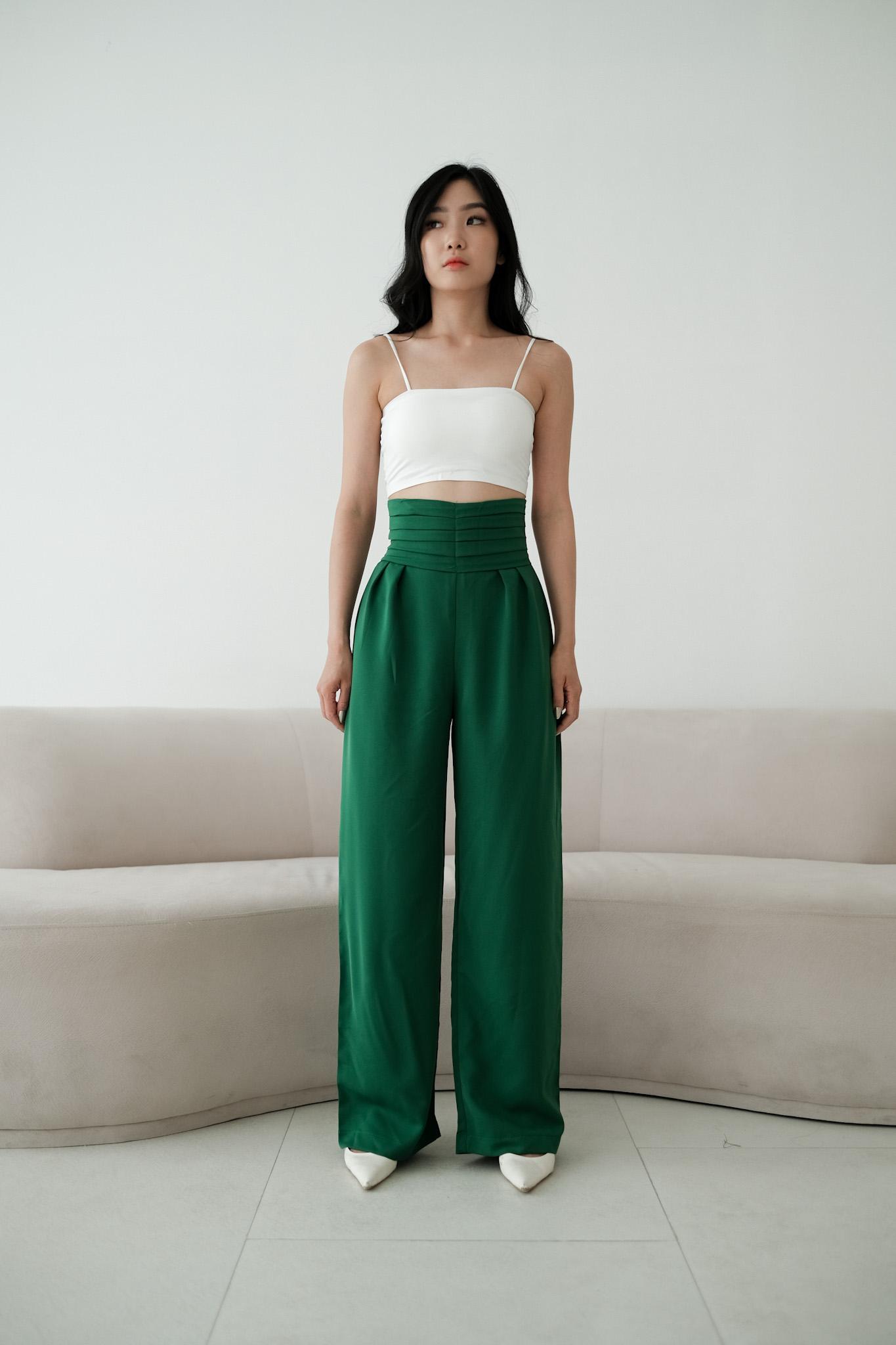 [Tavia] Jeju Hw Cullote / Highwaist Pants / Celana Kulot Wanita / Celana Kerja Wanita / Celana Bahan / Celana Highwaist Wanita Kaki Panjang