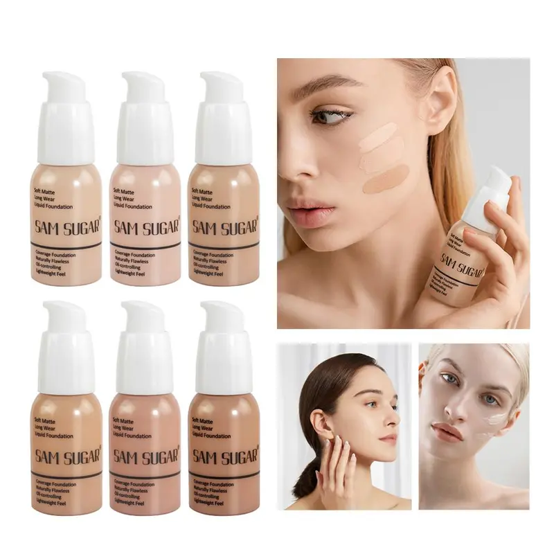 Long-lasting Moisturizing Foundation, Lightweight Concealer Foundation for Women & Girls 2