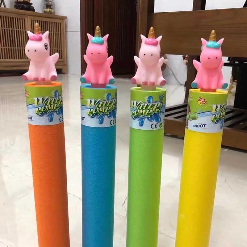 Product Introduction of Summer Beach Water Toys Children's Pull-out Foam Water Animal Head High Pressure Water  Interesting Outdoor Toys 8
