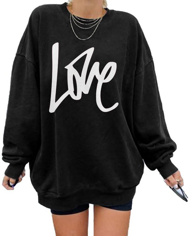 TikTok Shop Imily Bela Women s Oversized Sweatshirt Los Angeles California Crewneck Long Sleeve Casual Loose Pullover Tops