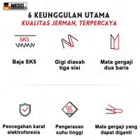 Gambar Neso Alat Jerman Detachable Hand Saw 16inch Gergaji Tangan dapat dilepas Portabel (COD) 16 INCH Kayu Multifungsi Super Tajam Hand Kayu/Plastik/Laminasi SK5 - Mata gergaji dari Alat Jerman Premium Store Kota Administrasi Jakarta Barat 3 Tokopedia