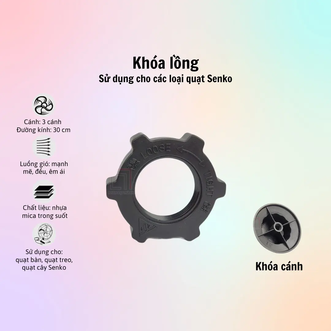 Khóa Lồng, Khóa Cánh quạt Senko - Pin AAA - Hàng Chính Hãng - 1