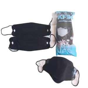 MASKER KF94 ANAK WARNA HITAM , PUTIH , ABU  PACK RANDOM 1PACK ISI 10PCS