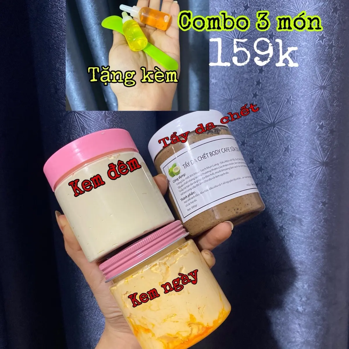 Combo Tẩy Da Chết + Cốt Thái Hỗ Trợ Sáng Da - Cải Thiện Thâm Sạm - Skincare