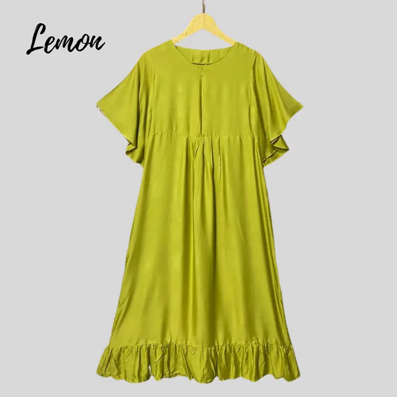 Daster Polos Starla Kekinian Adem Crinkle Busui Katun 2