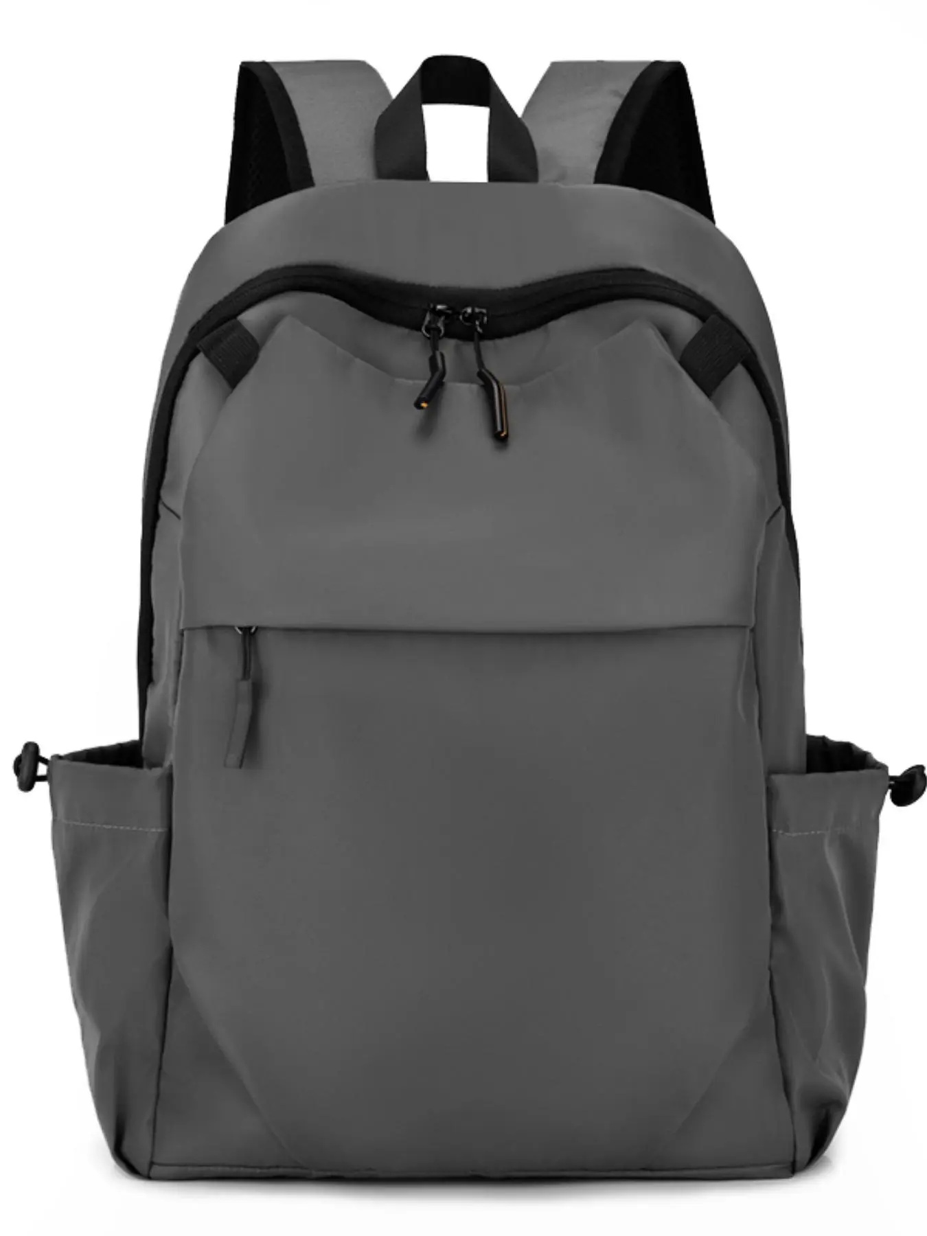 Waterproof Backpack, Large Capacity Computer Bag, Simple Solid Color Backpack for Junior High School Students, School Bag