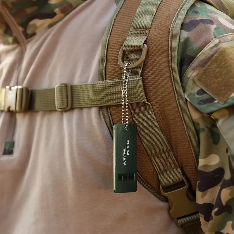Outdoor Adventure High-Frequency Survival Whistle - PP Material, Perfect for Camping and Hiking, Essential Emergency Rescue Tool, Ideal Halloween/Christmas
