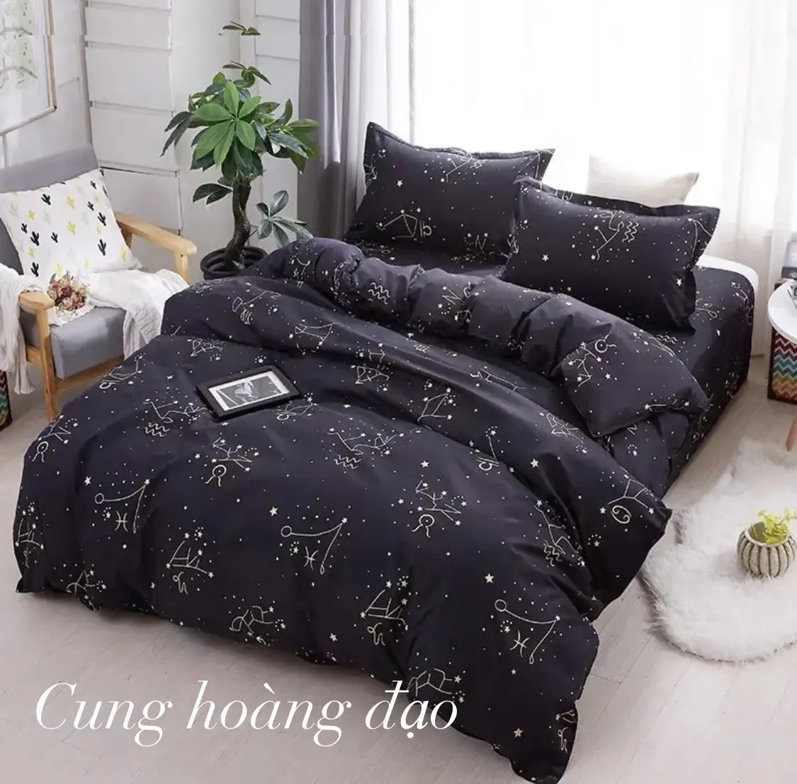 Sét chăn ga gối CUNG HOÀNG ĐẠO ( Chăn Phao / Chăn Hè) chăn  phao bộ chăn ga  5 món chăn  phao chăn  phao bộ  chăn