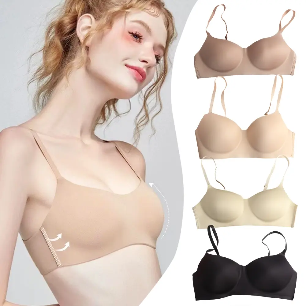 Áo Ngực Nâng Ngực, Không Đường May, Dành Cho Phụ Nữ, Thoáng Khí Và Thoải Mái, Chống Chảy Xệ, Lưng Hình Chữ U Co Giãn, Đồ Lót, Tuyệt Vời Làm Quà Tặng
