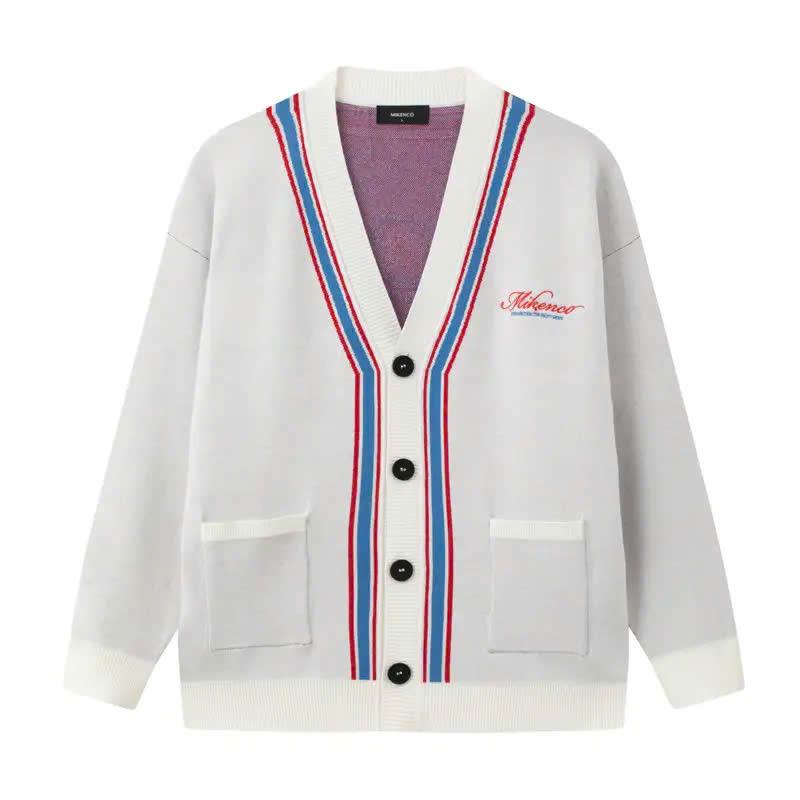  Áo khoác NEXT MOVE CARDIGAN MIKENCO len chính hãng Menswear Nam Kem Áo Len cardigan  mikenco Nhung 