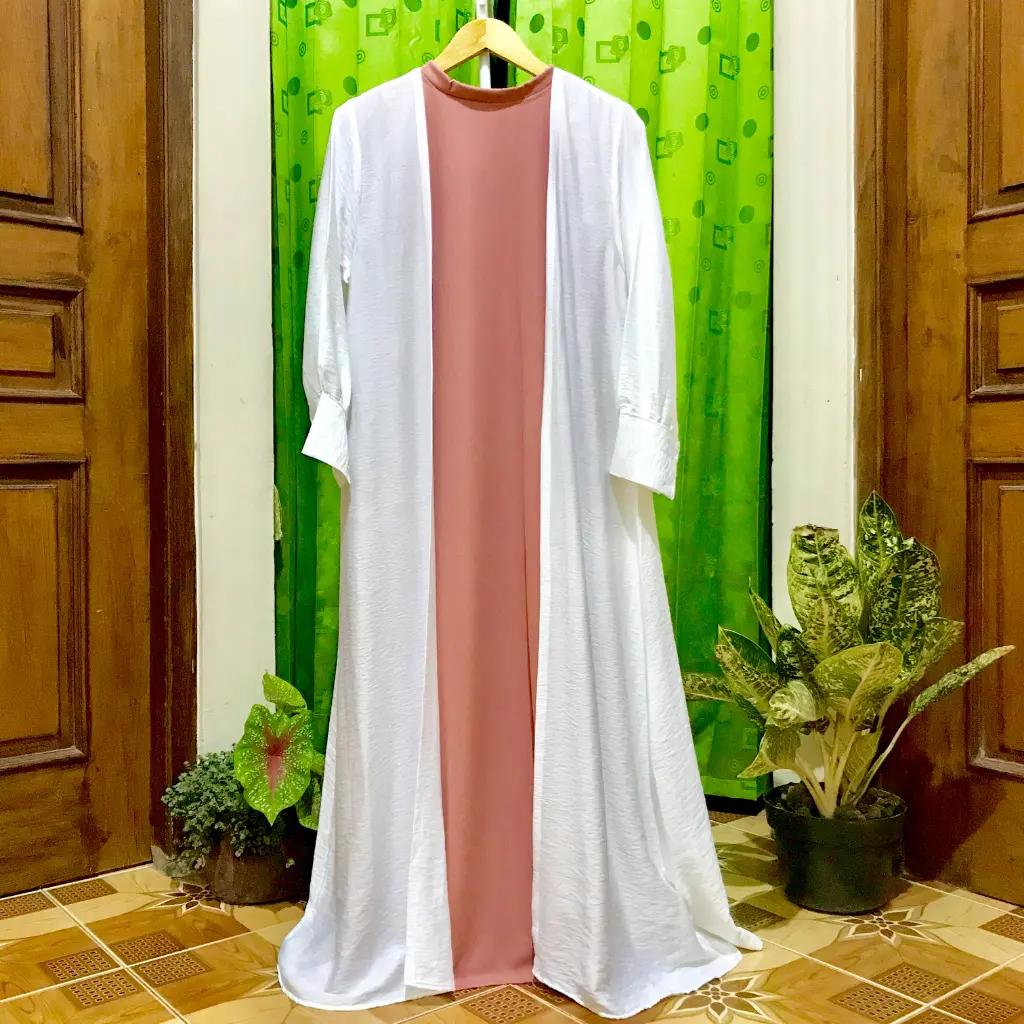 Liana Long Outer Wanita Pollo Linen Premium