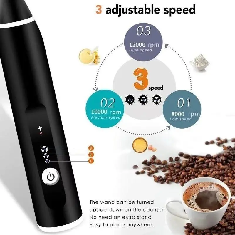 Hand Mixer mini Alat Kocok Telur Elektrik Pengaduk Kopi Elektrik Cappuccino Maker Mini Electric Pengocok Telur Pengaduk Telor 1