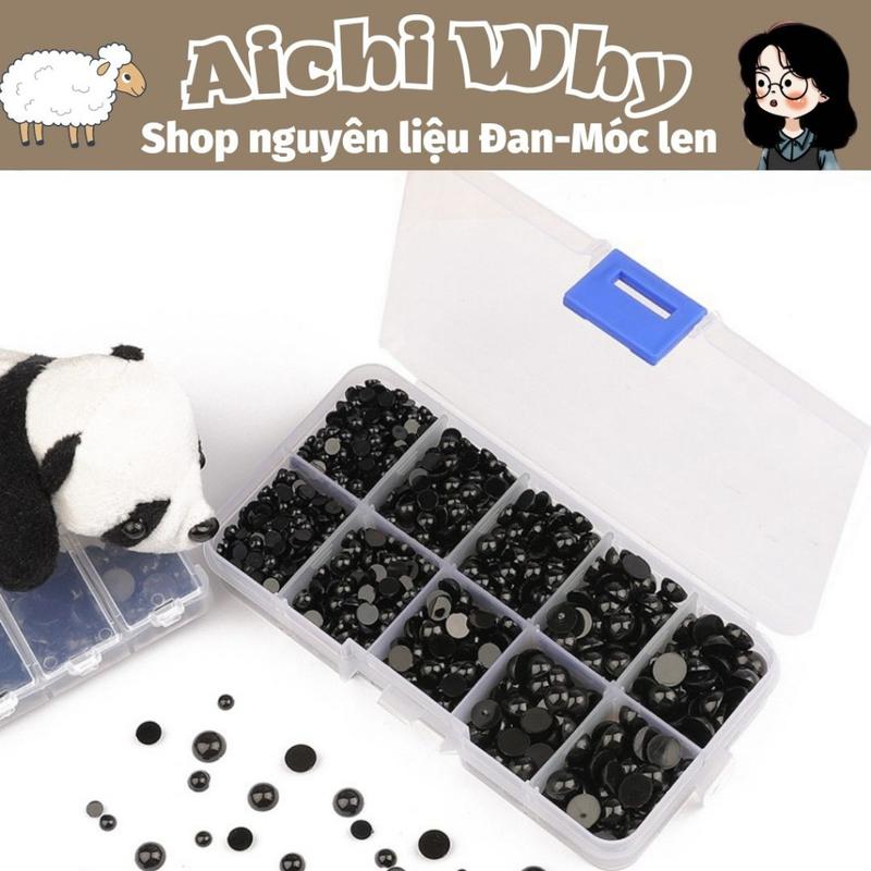 Hộp mắt thú dán 760 cái nhiều size Handmade Diy Handmade 