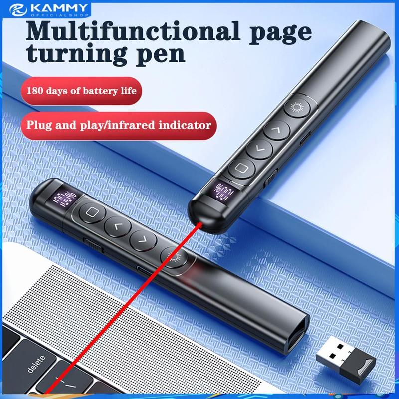 【HCM/Rẻ Bút thuyết trình chiếu Slide Lazer Không dây Lật trang Nhỏ gọn Tiện lợi Tặng kèm Pin- Bút Thuyết Trình Slide