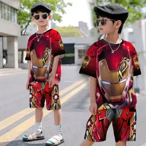 Setelan baju playset anak super hero setelan baju anak laki laki Lengan pendek Fashion