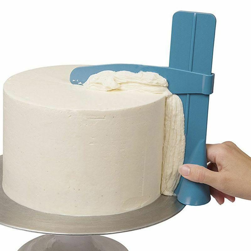 Adjustable Cake Edge Scraper Cream Smoother Fondant Decor Tool - TikTok ...