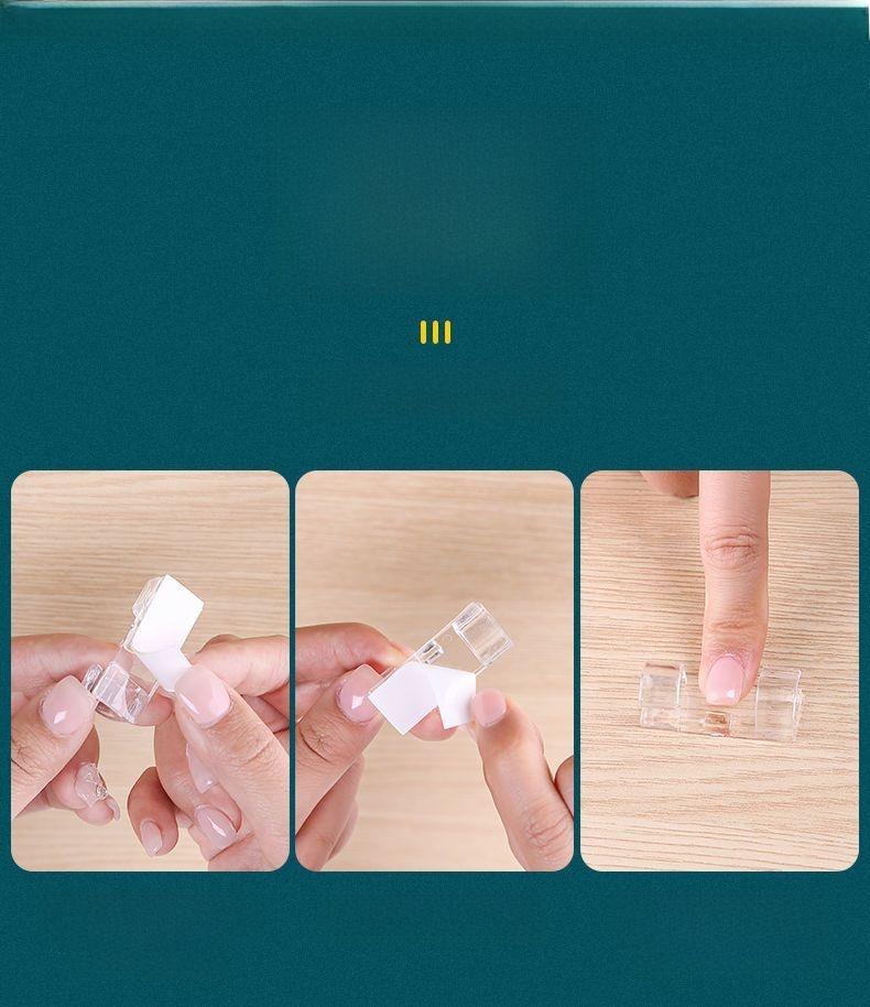 Product Introduction of Dụng Cụ Sắp Xếp Dây Cáp, Không Cần Khoan, Giá Đỡ Dây Liền Mạch, Thiết Yếu Gia Dụng, Tự Dính, Kẹp Cáp Dữ Liệu, Lưới Lưu Trữ, Thảm Loại Bỏ Mạt 1