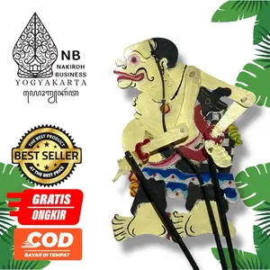 NAKIROHBUSINESS WAYANG kulit BAGONG VERSI SENO -+ 45 CM BAHAN KULIT SAPI TEBAL