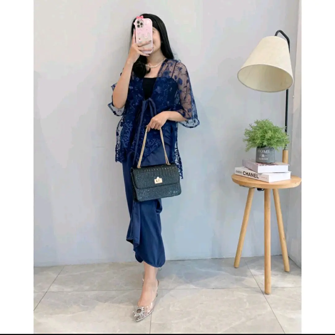 ( kode : CP ) OUTER CARDIGAN CAPE TILLE MUTIARA PITA