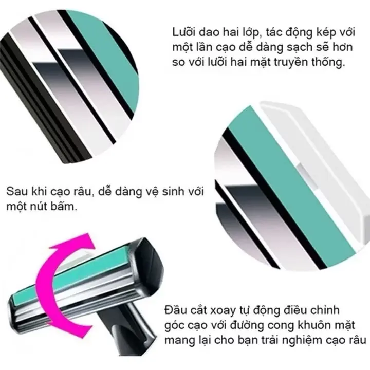 ￼Set dao cạo râu và 36 lưỡi dao kép chính hiệu Luxury, tặng kèm tuýp kem cạo râu, giúp bạn cạo không đau, sảng khoái 1
