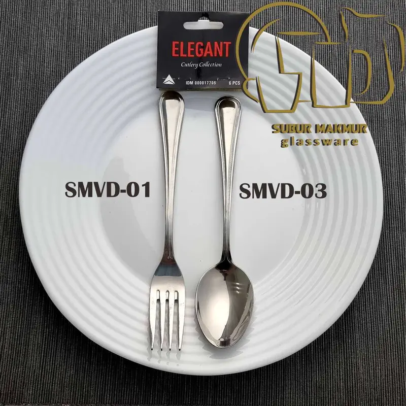 [6 Pcs] ELEGANT SMVD-01 . Garpu Makan Kedaung . Hotel Dinner Fork 1