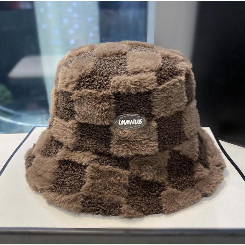  Mũ Bucket Lông Cừu Dày Dặn Ấm Áp Thu đông Nón Xô Vành Rộng Phủ Lông Giữ Ấm Chống Gió Nam Hat,Mũ thời trang thu đông nam nữ 