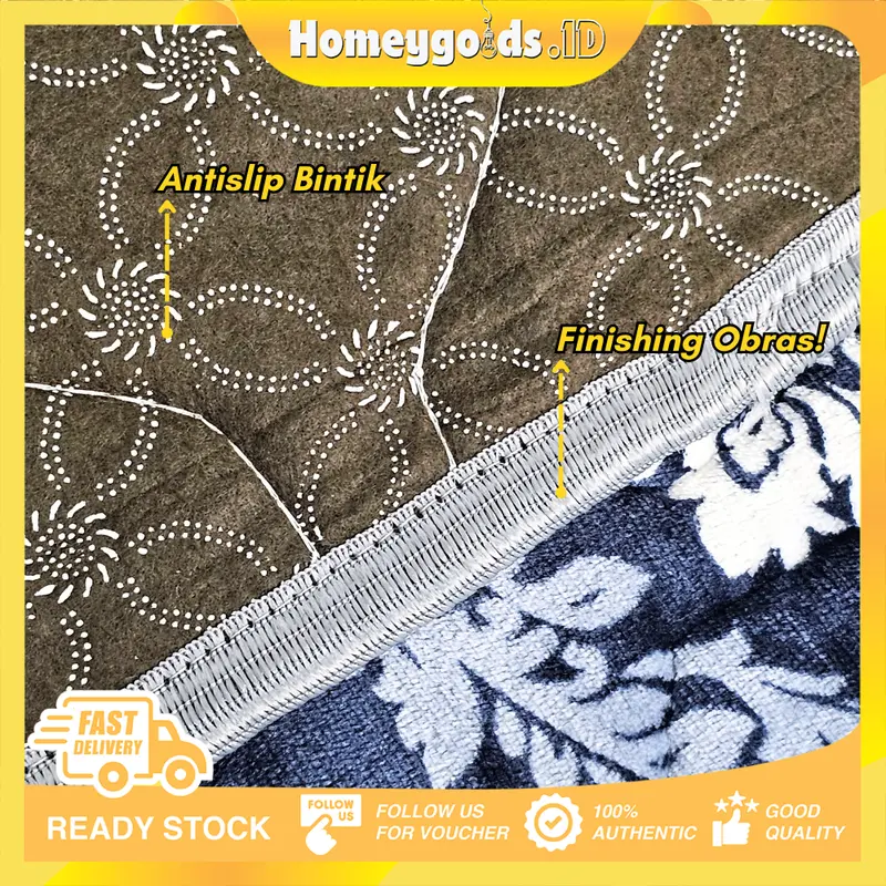 [HG] Karpet keset Busa Malaysia Emboss Obras Anti Slip 60 x 40 7