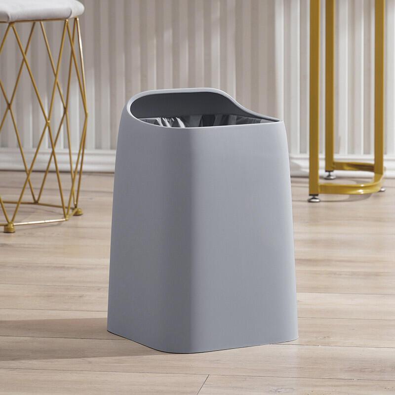 Product Introduction of Household Trash Can Living Room Bedroom Double-layer High-value Large Bin Kitchen Toilet New Style Light Without Cover 6