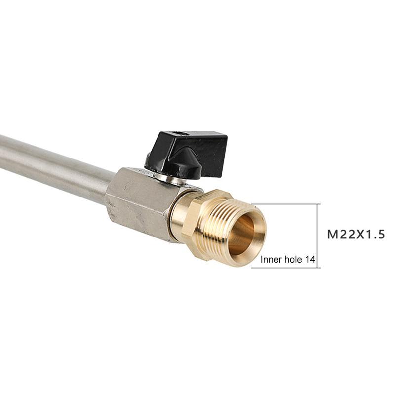 High Pressure Cleaning Machine M22/14 Thread Stainless Steel Extension Rod Valve 8