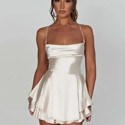 Selected Dress with String on The Back TikTok Shop