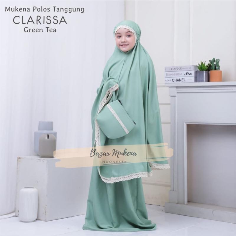 Mukena Katun Anak Cantik Motif Renda Polos Usia 4 5 6 7 8 9 10 11 12 Tahun Atasan Panjang 2