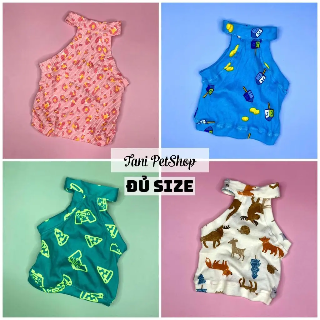 [19 MẪU-1] Áo Yếm Cho Chó Mèo - Quần Áo Chó Mèo Mùa Hè Giá Rẻ Tanipetshop