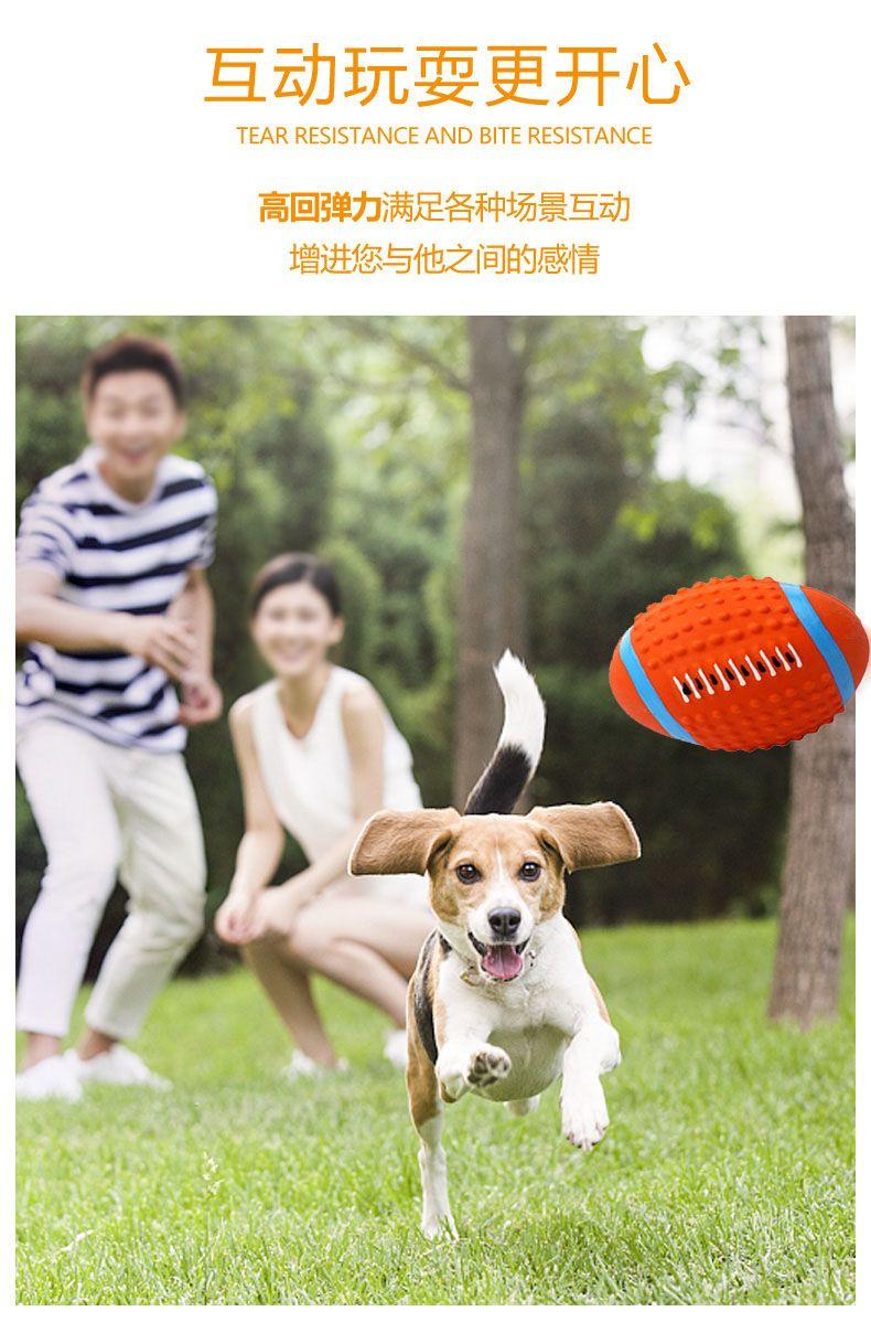 Product Introduction of Đồ chơi cho chó, Chống vết cắn, Thích hợp cho chó lớn, Trung Bình và Nhỏ Răng Hàm Teddy / Golden Retriever, Bull chân không, Bóng đồ chơi, Bóng bầu dục cho chó, có âm thanh 9