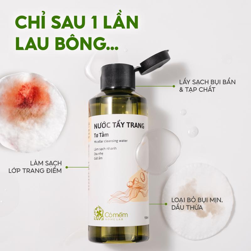 Nước Tẩy Trang Và Làm Sạch Cho Mọi Loại Da Tơ Tằm Cỏ Mềm 150ml 3