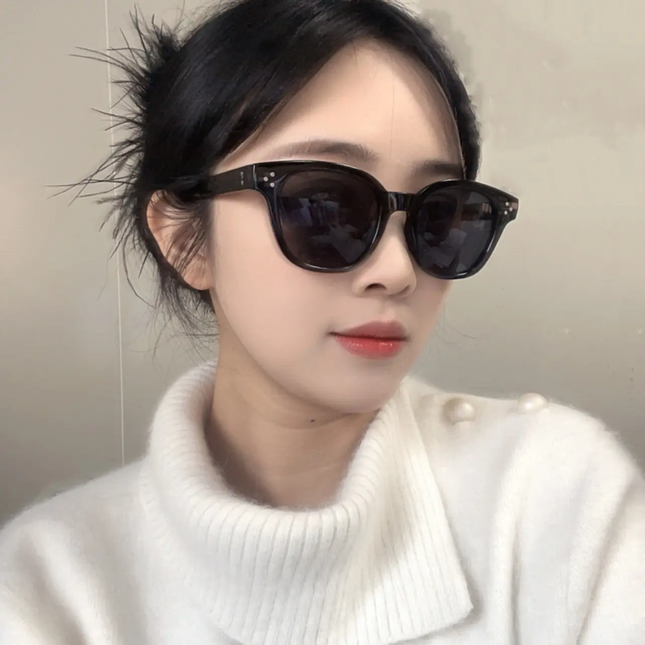 New G Home Three-Point Sunglasses Sun-Resistant Sunglasses Anti-Blue Light High Sense Fashion All-Matching Vintage Sunglasses