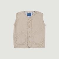 Gambar SABINE AND HEEM - CAMMA Pocket Button Vest - Broken White - Rompi Corduroy Anak - S (1-2 YO) dari sabineandheemofficial Kota Tangerang Selatan 1 Tokopedia