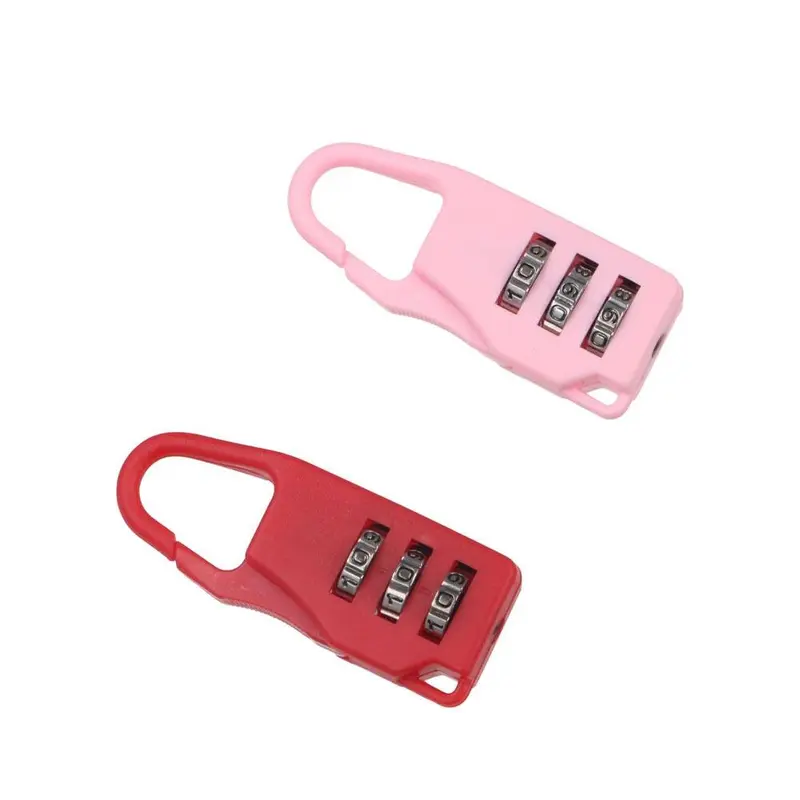 Khóa Kết Hợp Vali Digit, Cầm Tay, Chống Trộm, Làm Bằng Nhựa, Ba Lô, Khóa Ngăn Kéo, An Toàn, Ổ Khóa Kết Hợp Mini, Thích Hợp Cho Túi 4