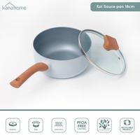 Gambar Kanahome - Kai Sauce Pan / Panci Marble Induksi Anti Lengket 18cm with Lid dari Kanahome-id Kab. Bandung 3 Tokopedia