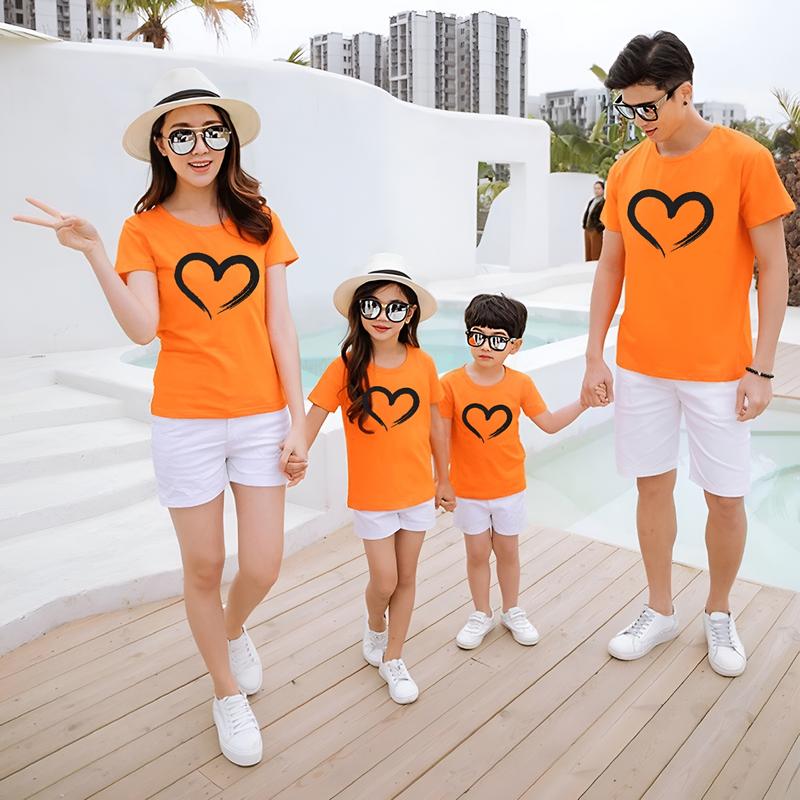 Áo Đồng Phục Gia Đình Đơn Giản Nhiều Màu, Áo Thun Cao Cấp Mềm Mại, Hình In Sắc Nét Thun Cotton Mát Mẻ