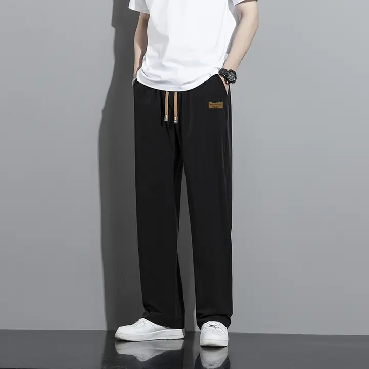 DISAI Celana Panjang Unisex Kasual Lurus Longgar Keren Pants K276