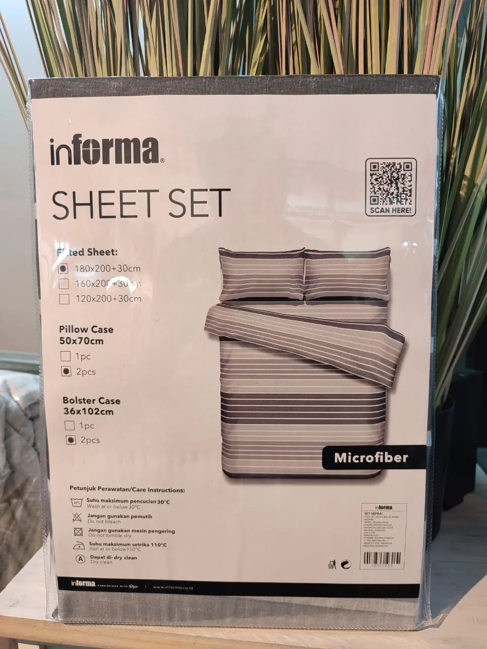 INFORMA Sprei Microfiber size 120/160/180x200cm - khusus RANDOM