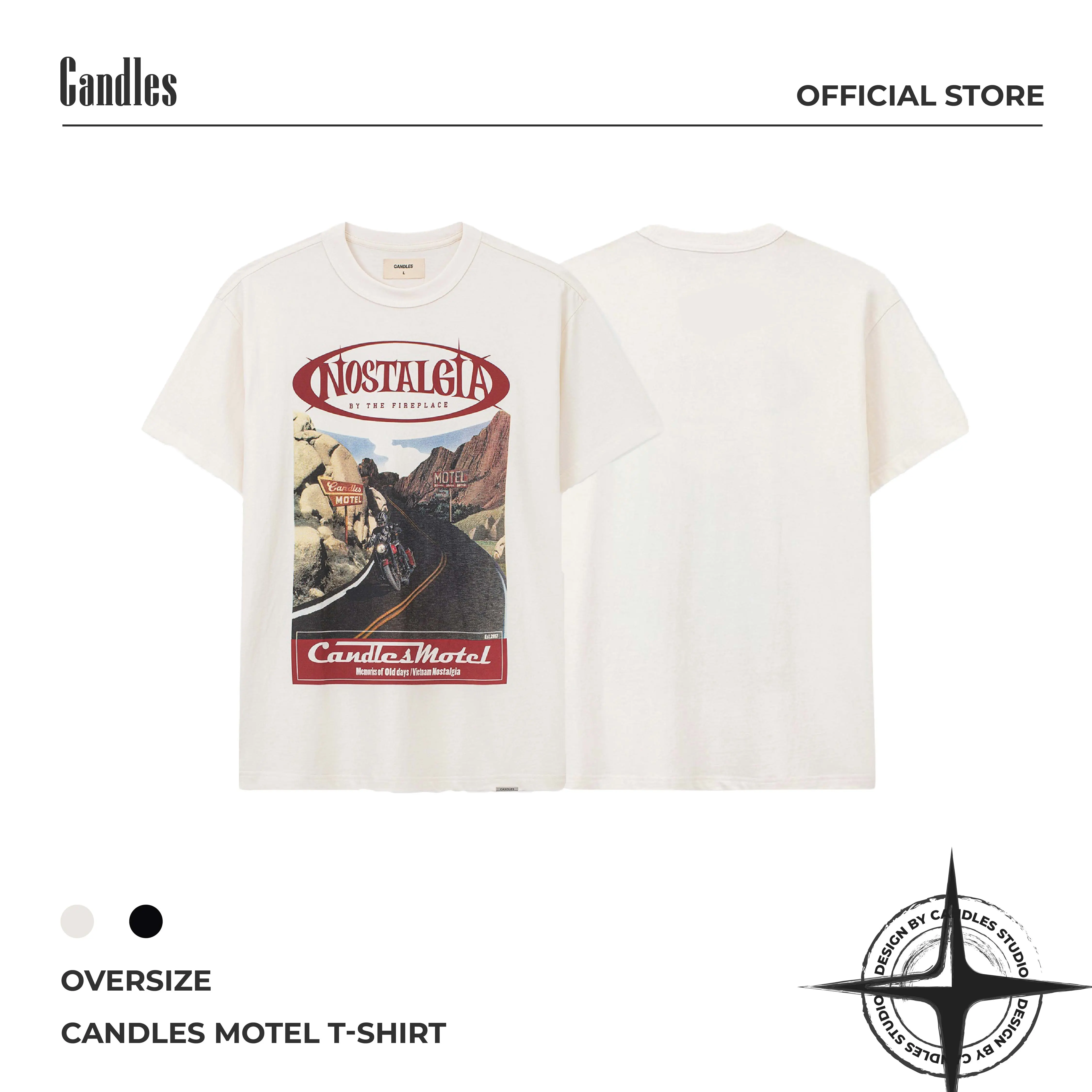 Áo Thun Candles Motel Oversize Tee Unisex