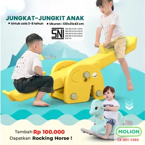 Jungkat Jungkit Prosotan Perosotan Kuda Kudaan Anak 4in1 Mainan Plastik Anak Anak Jungkat Jungkit 001-M1503