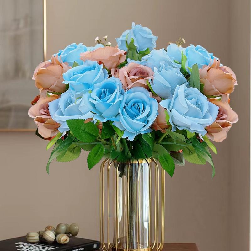 3/5 PCS Artificial Rose Big Bouquet Elegant Unique Coffee Color Black Wedding Decor Romantic Valentine's Day Present Bouquet 1