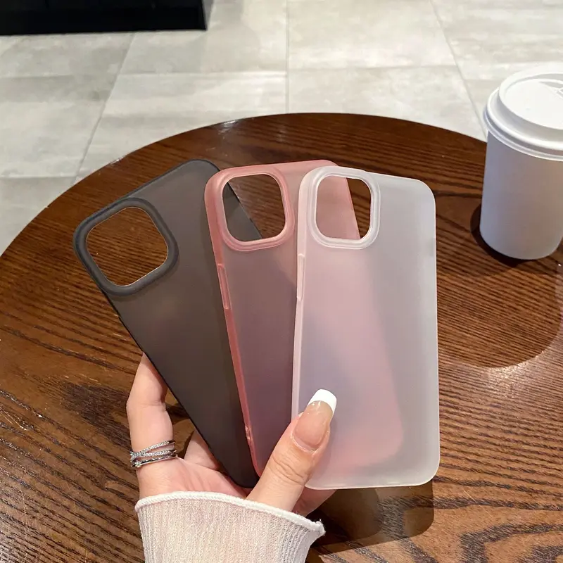 Vỏ Bảo Vệ, Siêu Mỏng, Chống Sương Băng, Tương Thích Với iPhone 16 Và Apple 15promax, Thiết Kế Lỗ Lớn, Vỏ Lì Điện Thoại Di Động Đơn Giản, Chất Liệu Mềm Mại, 14 3