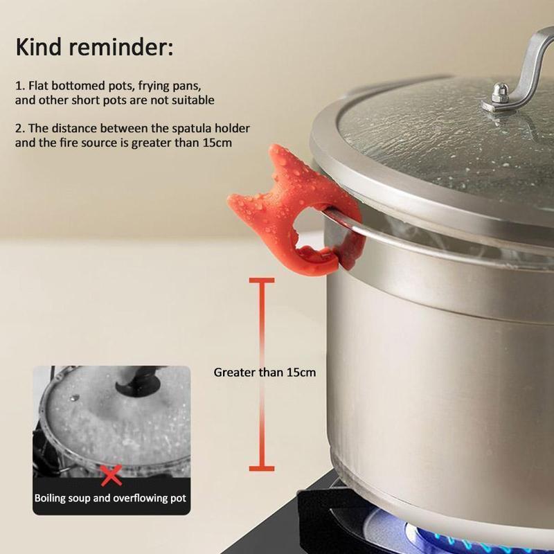 Product Introduction of Universal Storage Rack Household Stove Pot Spoon Pot Pan Holder Spatula Bracket Clip Heat Resist 26
