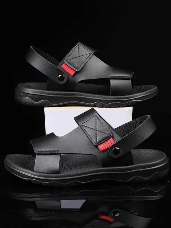 Men's Fashionable Plain Color Slides, Casual Comfortable Non-slip Slippers for Indoor & Outdoor Wear, Breathable Comfortable Shoes for Daily Wear 5