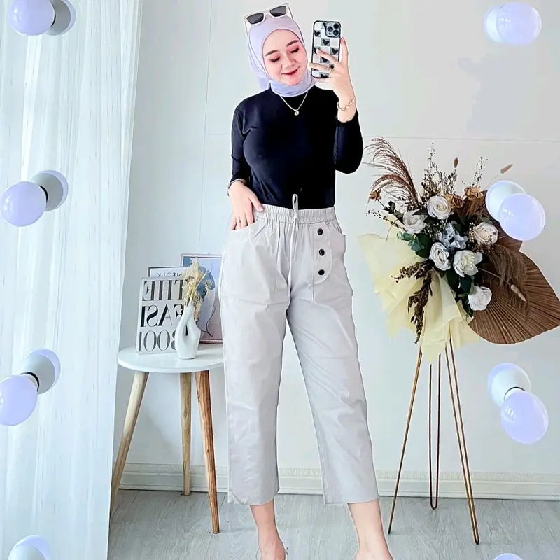 Foto celana 7/9 haruka kancing tuwiil kombedthumb2