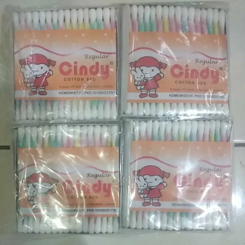 [ HAPPY GUBUK ] Cotton Bud  Dewasa Anak dan Kosmetik isi 16 batang (Warna)